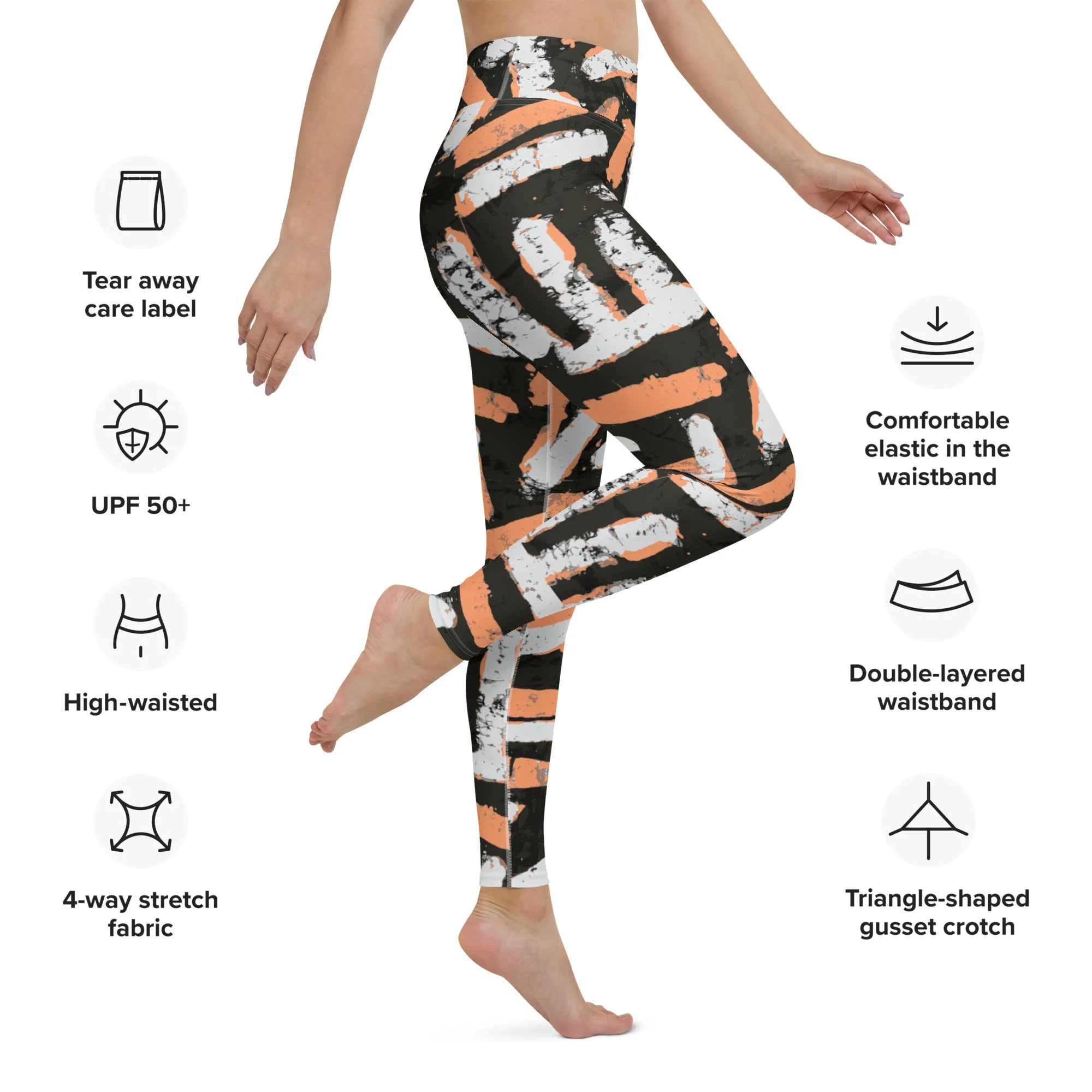 Peach Stroke Yoga Leggings