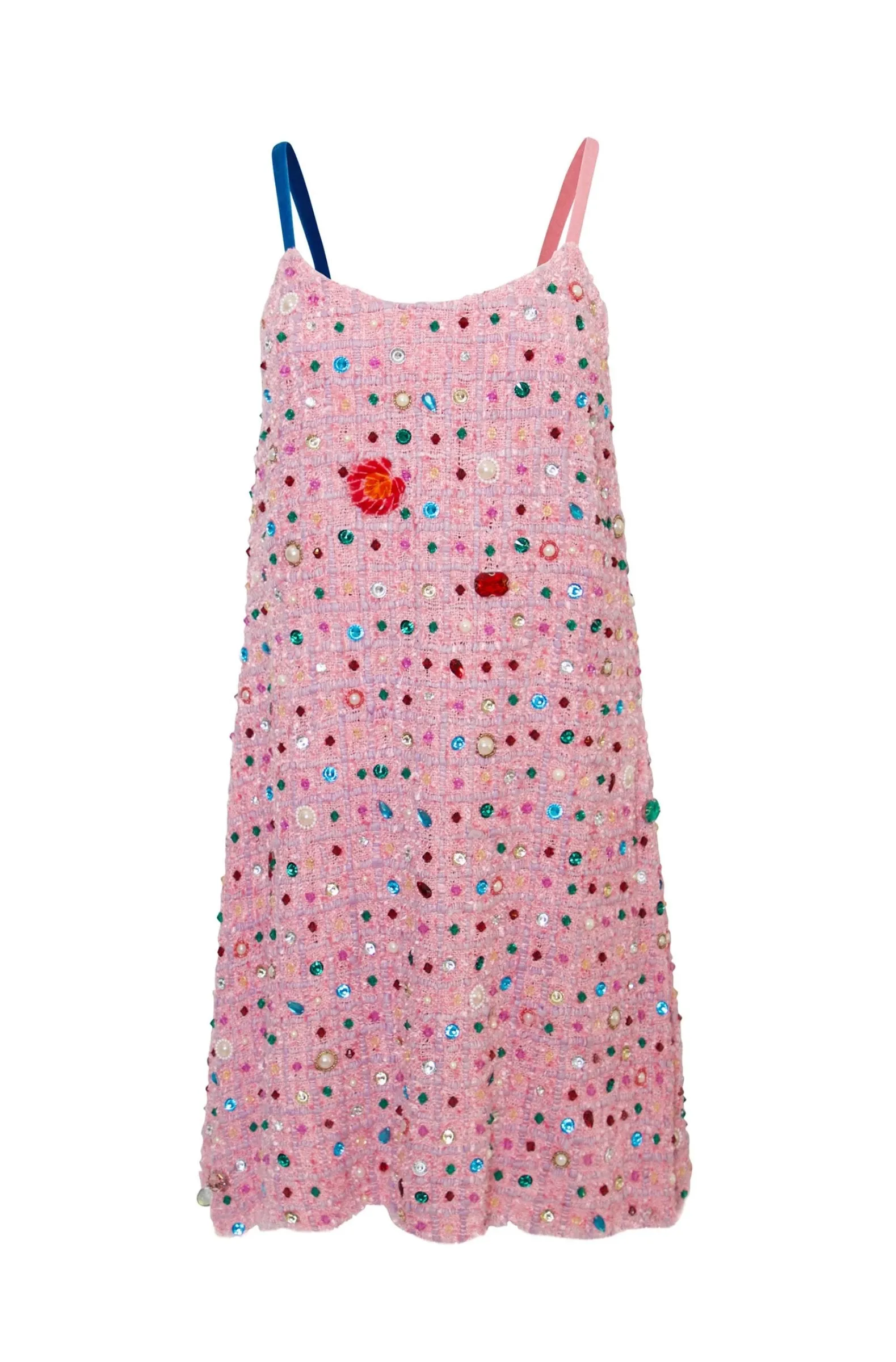 Pink Bejewelled Tank Dress