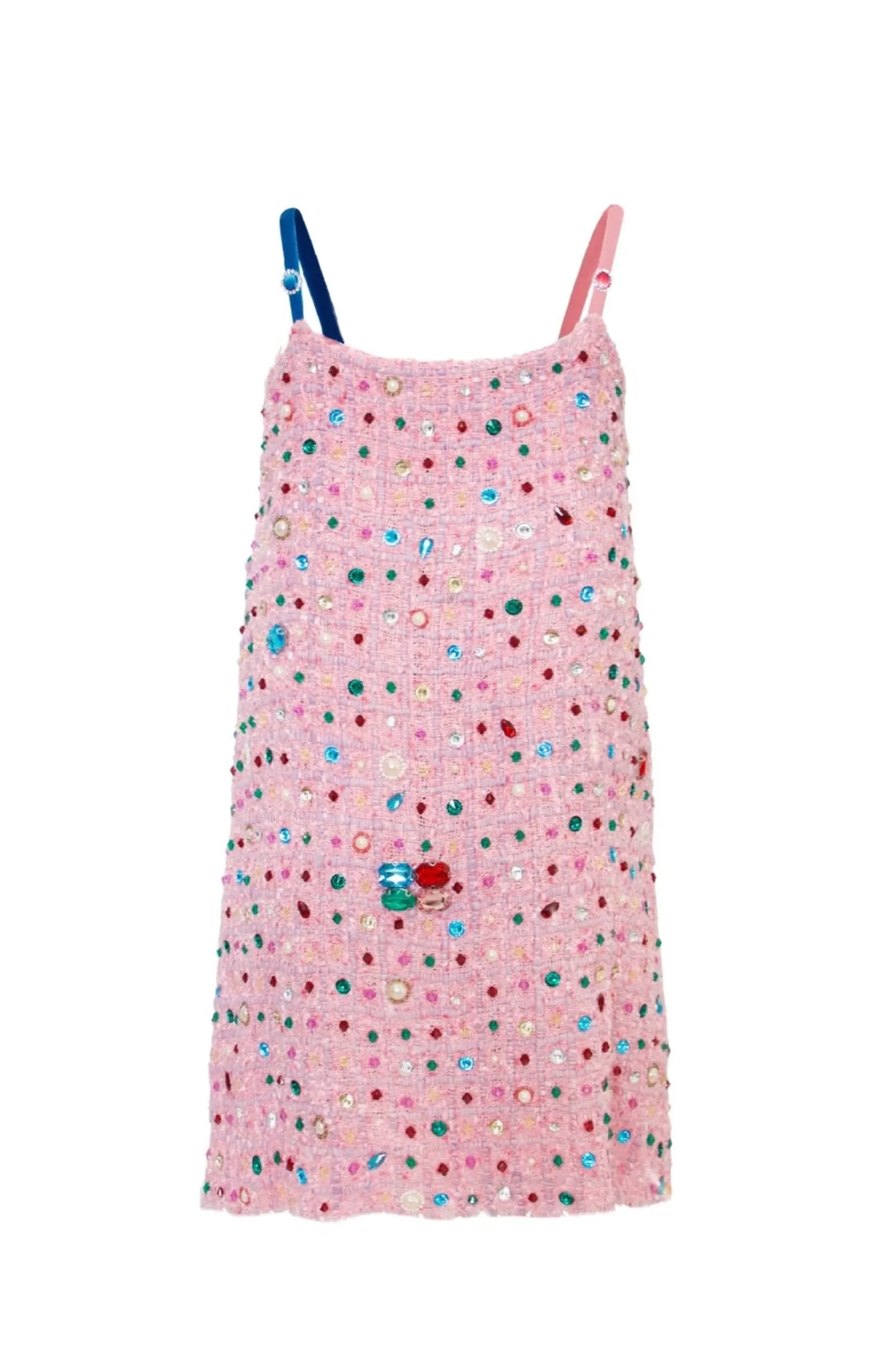 Pink Bejewelled Tank Dress