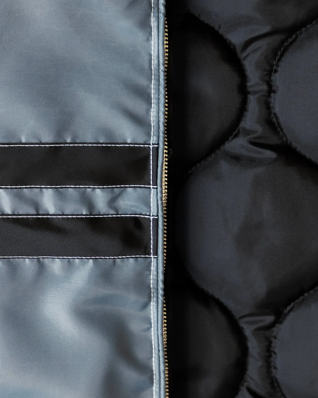Quilt Lined Comp Jacket - Slate