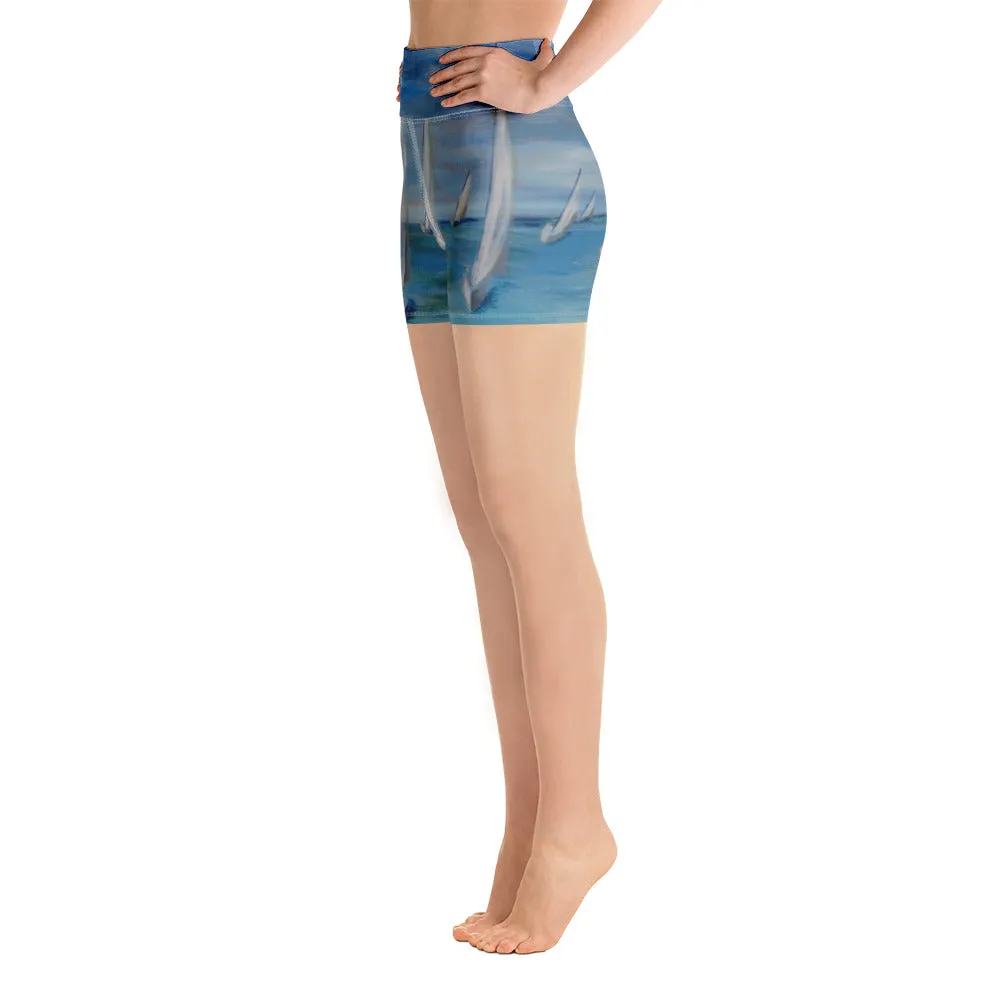 "Incoming - One Design" - Yoga Shorts