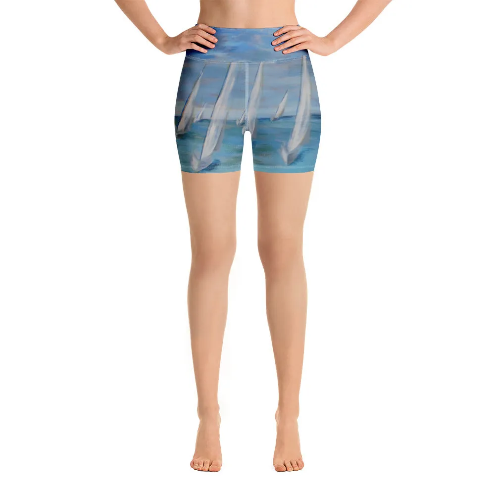 "Incoming - One Design" - Yoga Shorts