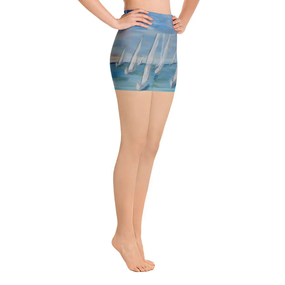 "Incoming - One Design" - Yoga Shorts