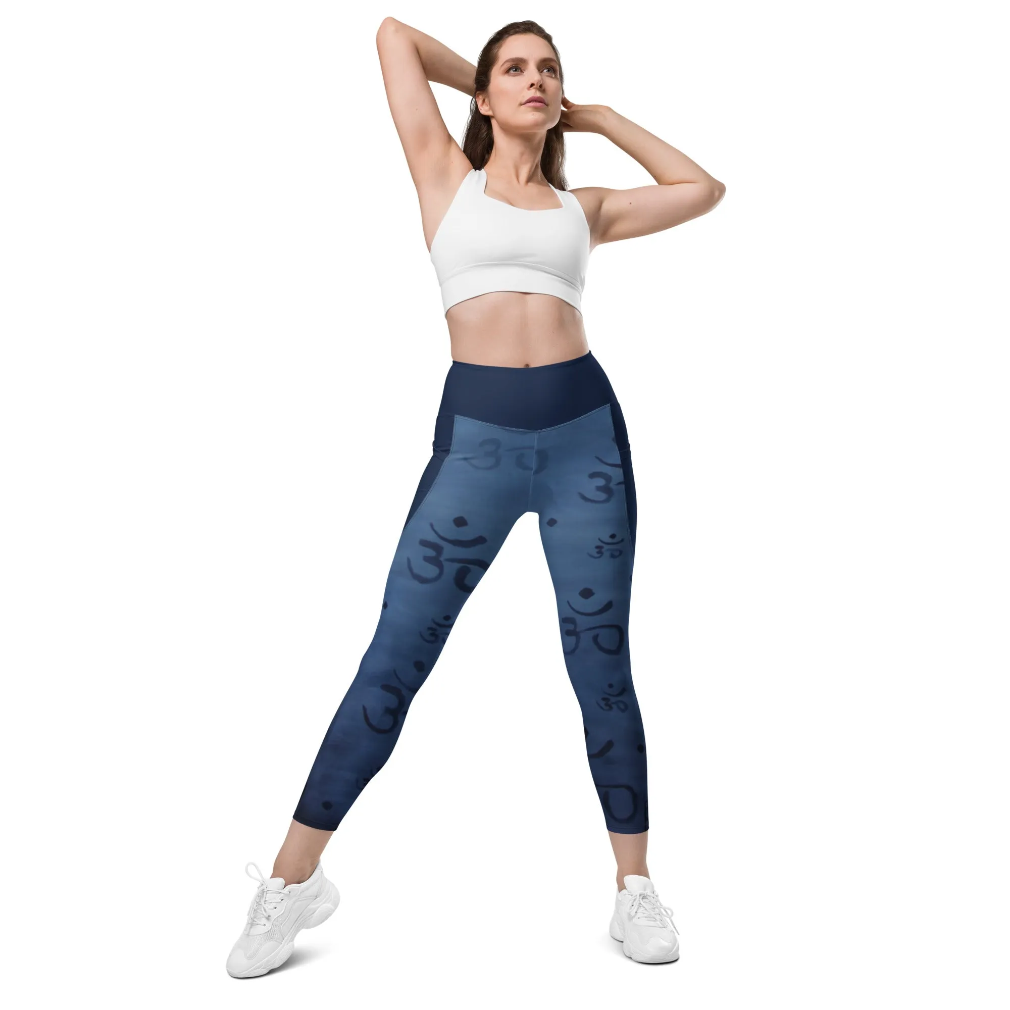 "OM" - Leggings with pockets - Yoga Clothes