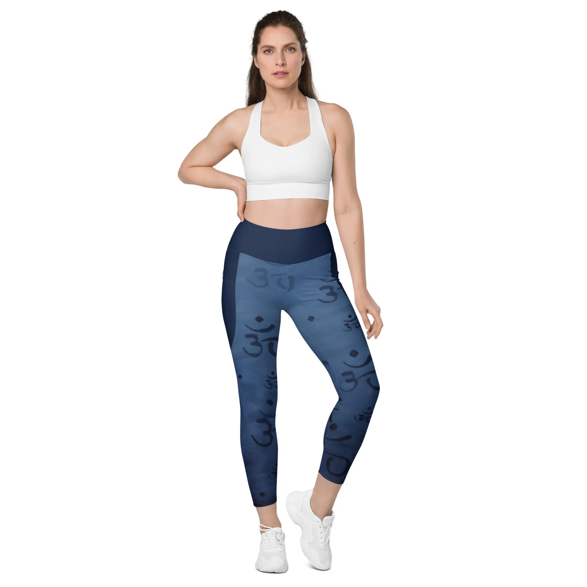 "OM" - Leggings with pockets - Yoga Clothes