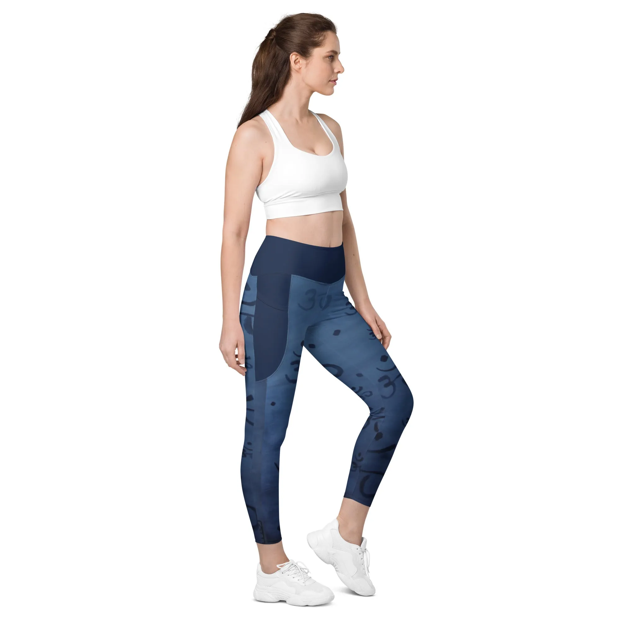 "OM" - Leggings with pockets - Yoga Clothes
