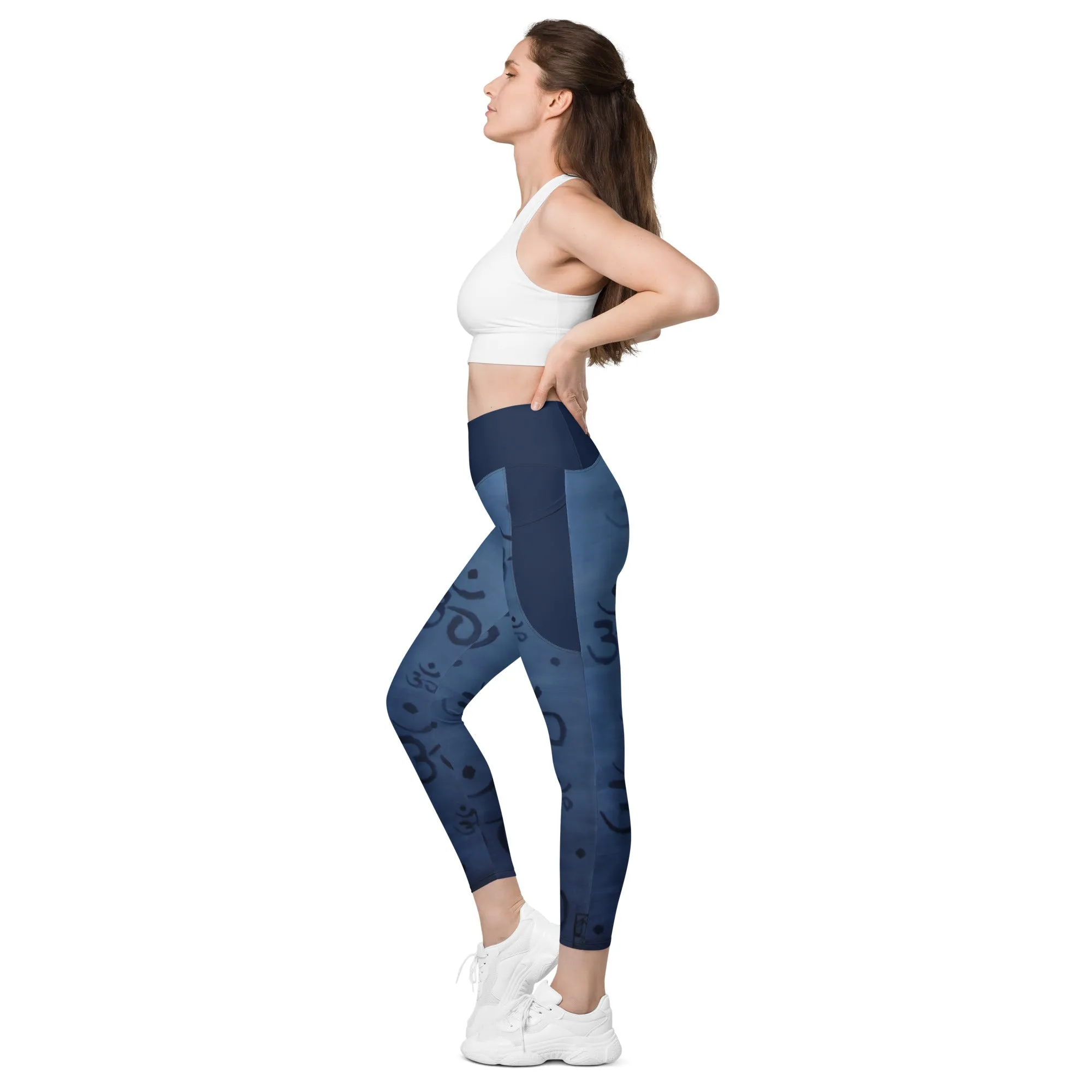 "OM" - Leggings with pockets - Yoga Clothes