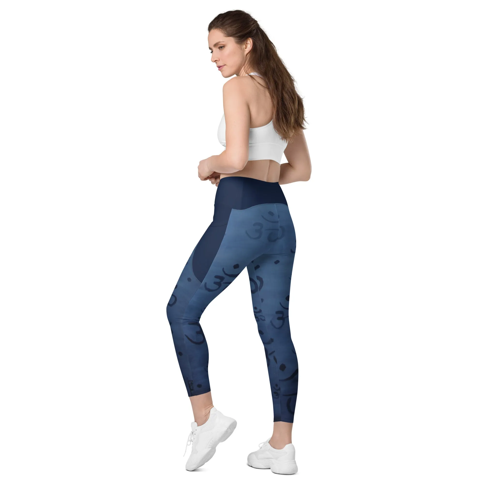 "OM" - Leggings with pockets - Yoga Clothes