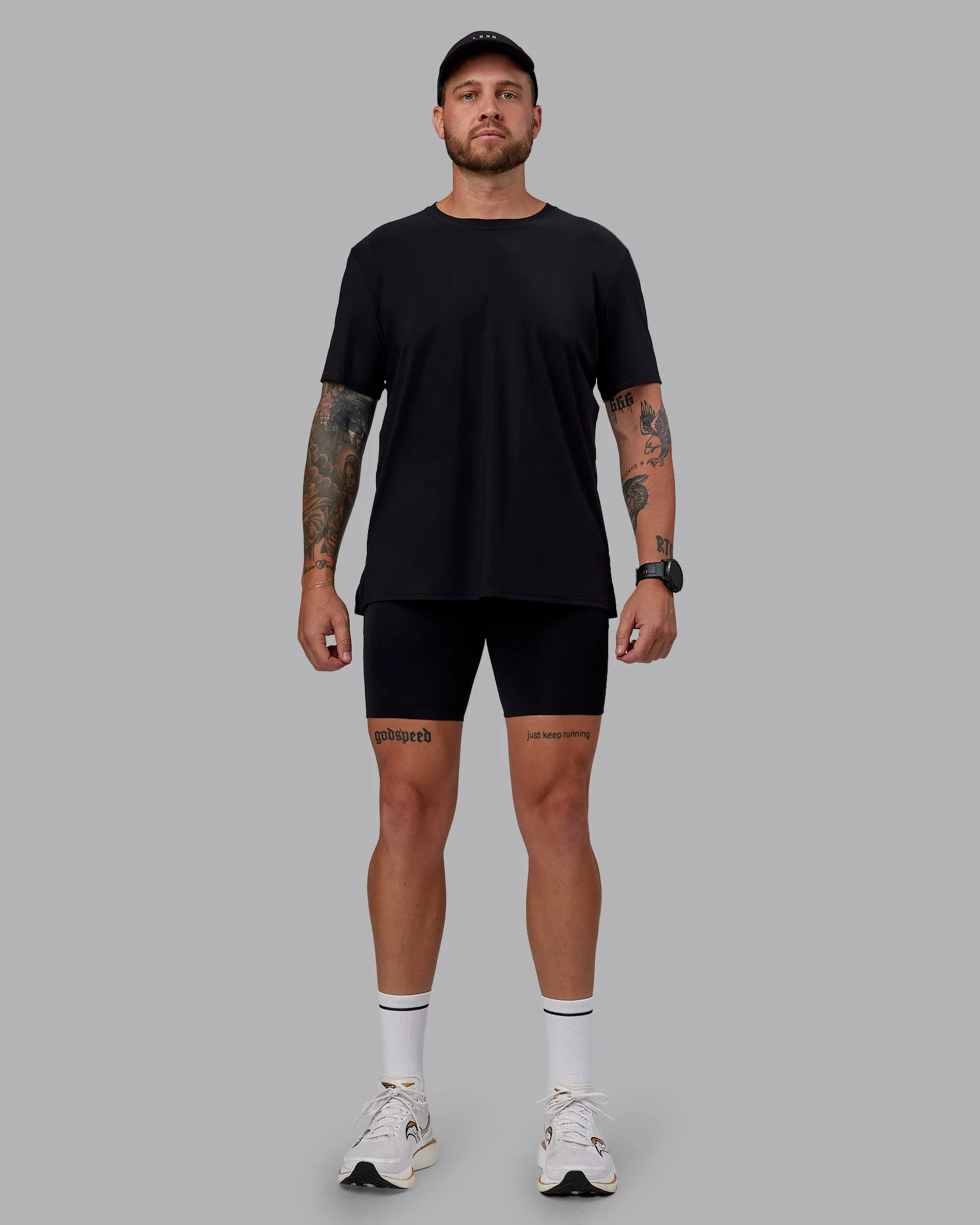 Race Day Short Tight 8" - Black