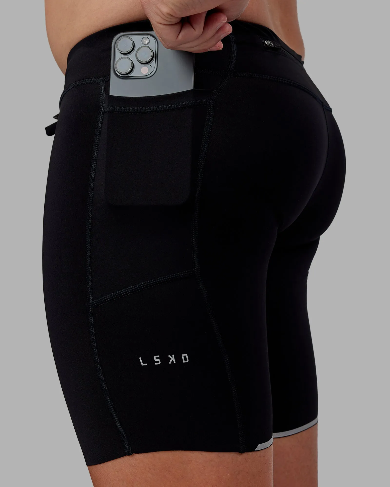 Race Day Short Tight 8" - Black