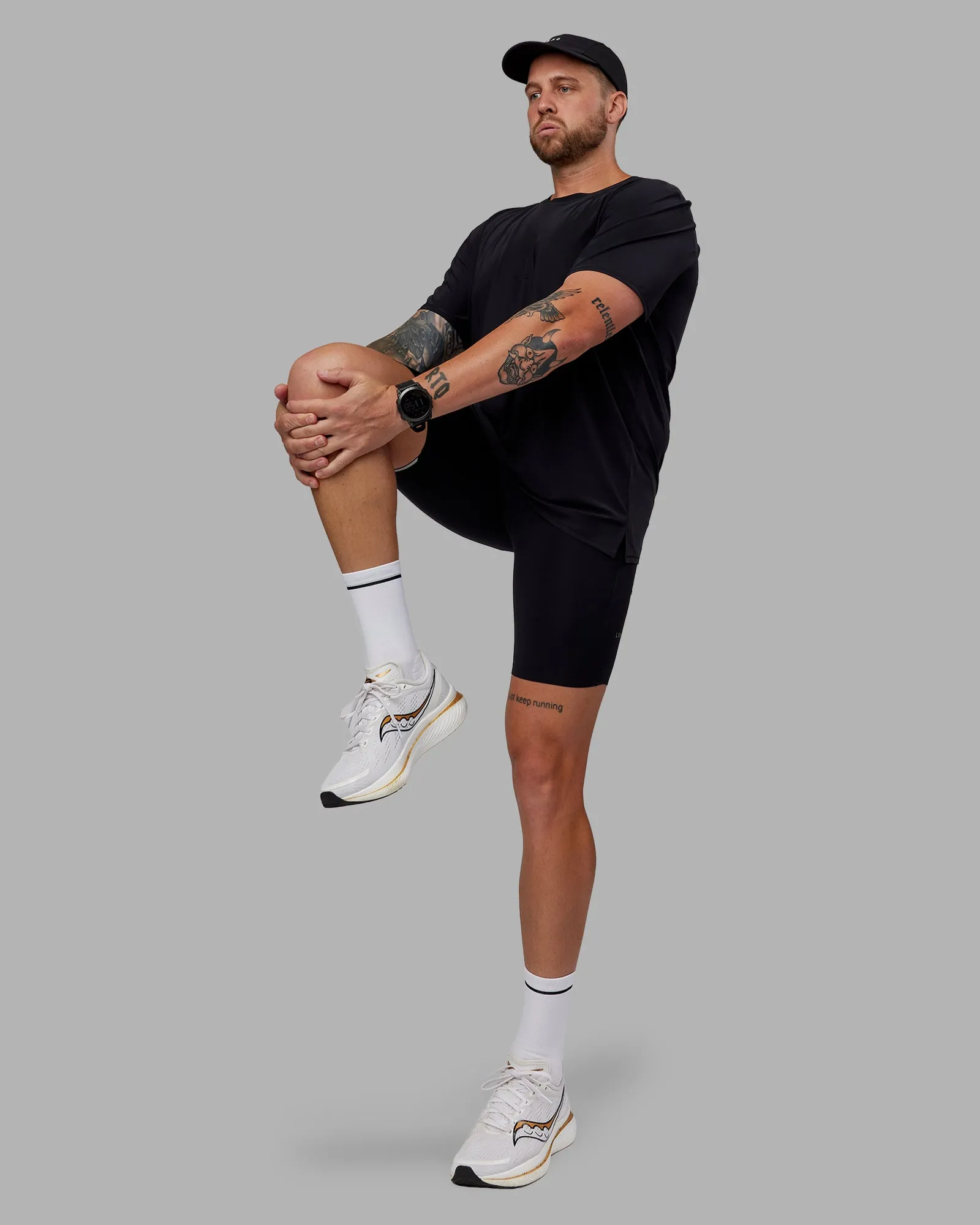 Race Day Short Tight 8" - Black