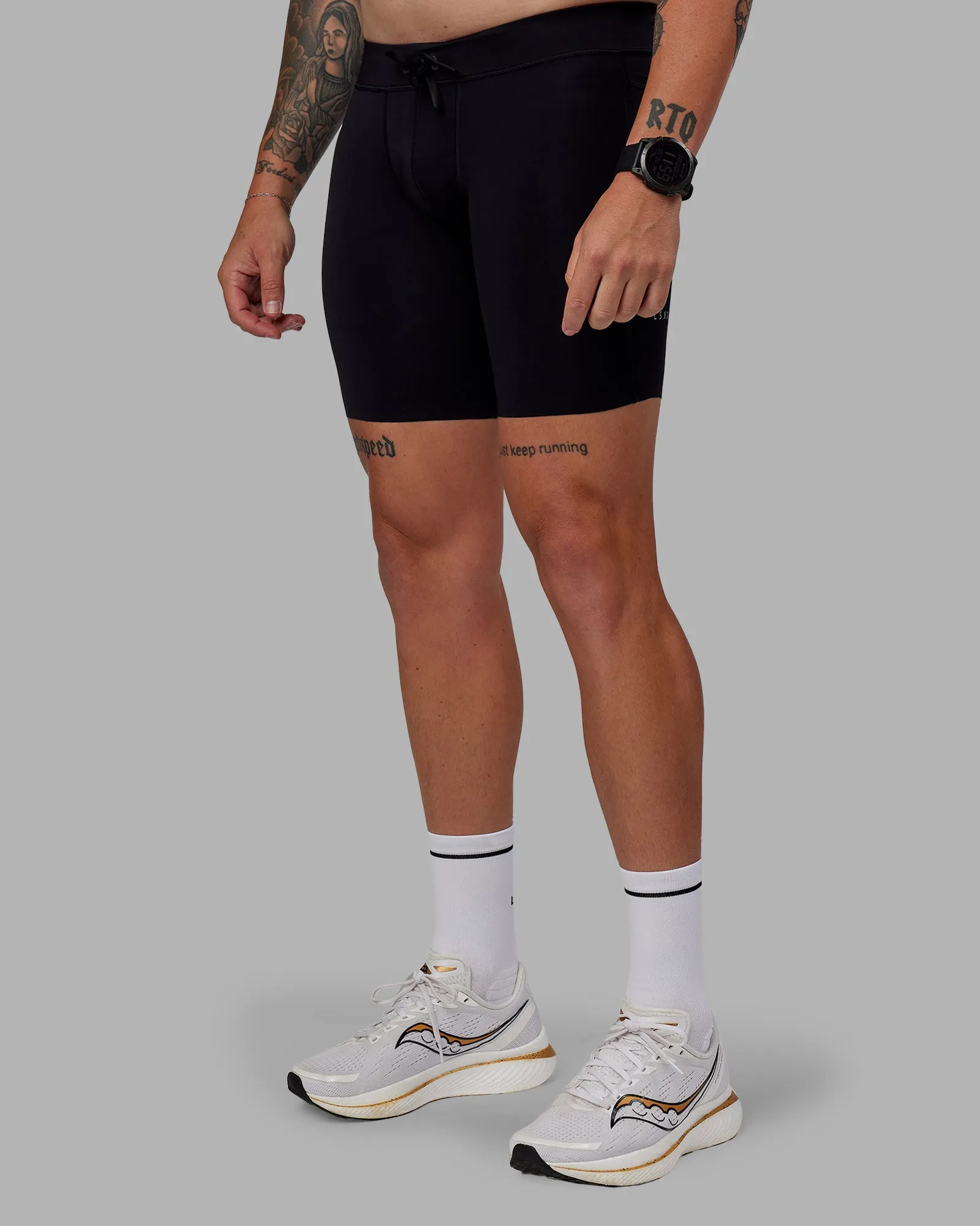 Race Day Short Tight 8" - Black