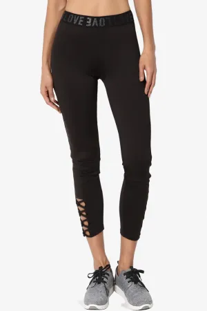 Reign Cutout Crop Yoga Leggings