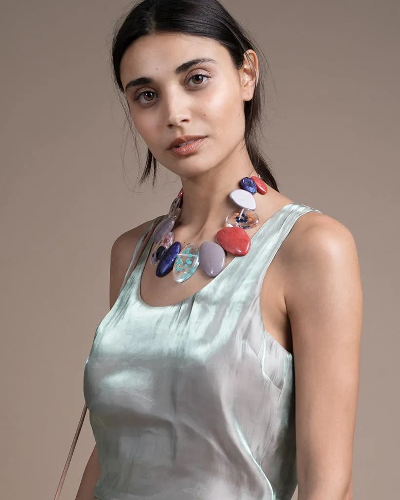 Rena Blouson Scoop Neck Dress