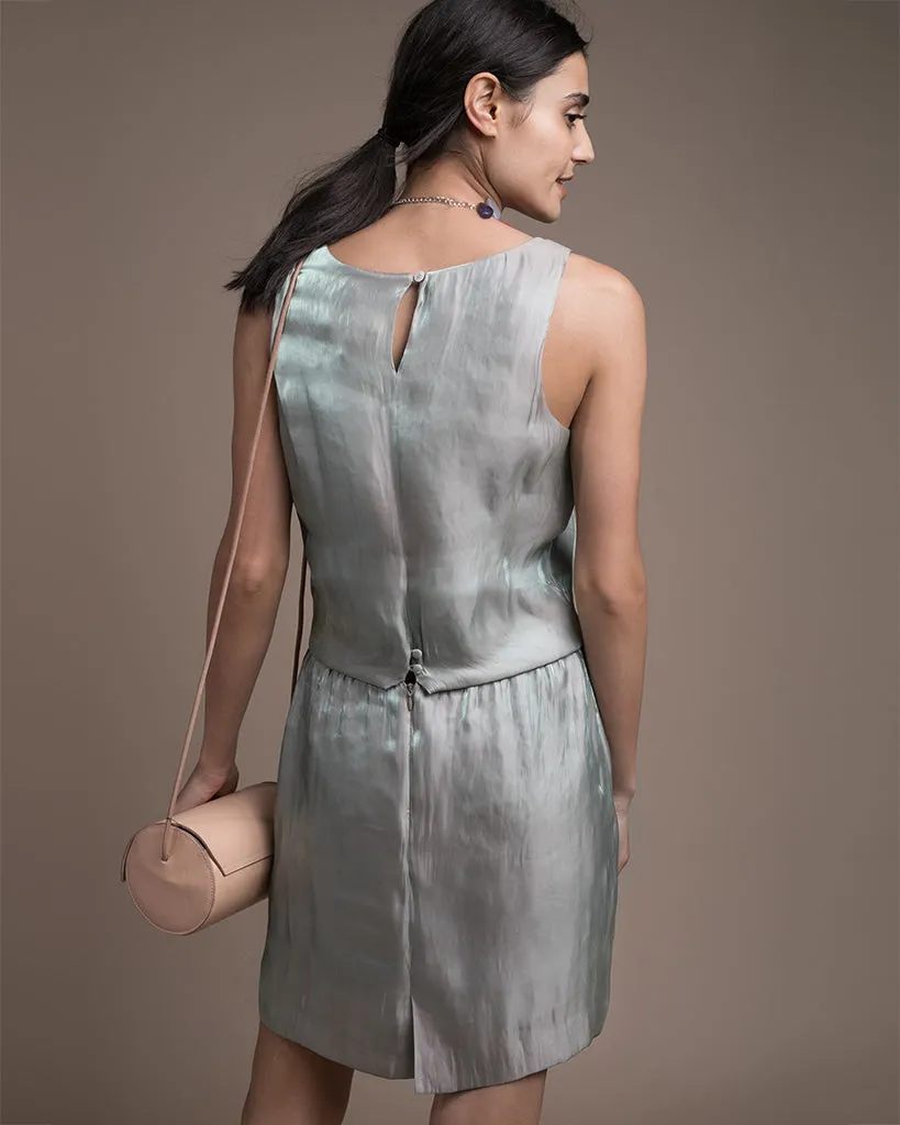 Rena Blouson Scoop Neck Dress