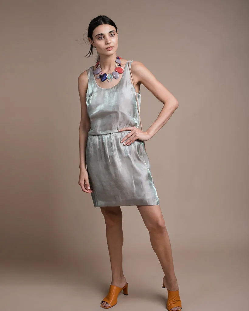Rena Blouson Scoop Neck Dress