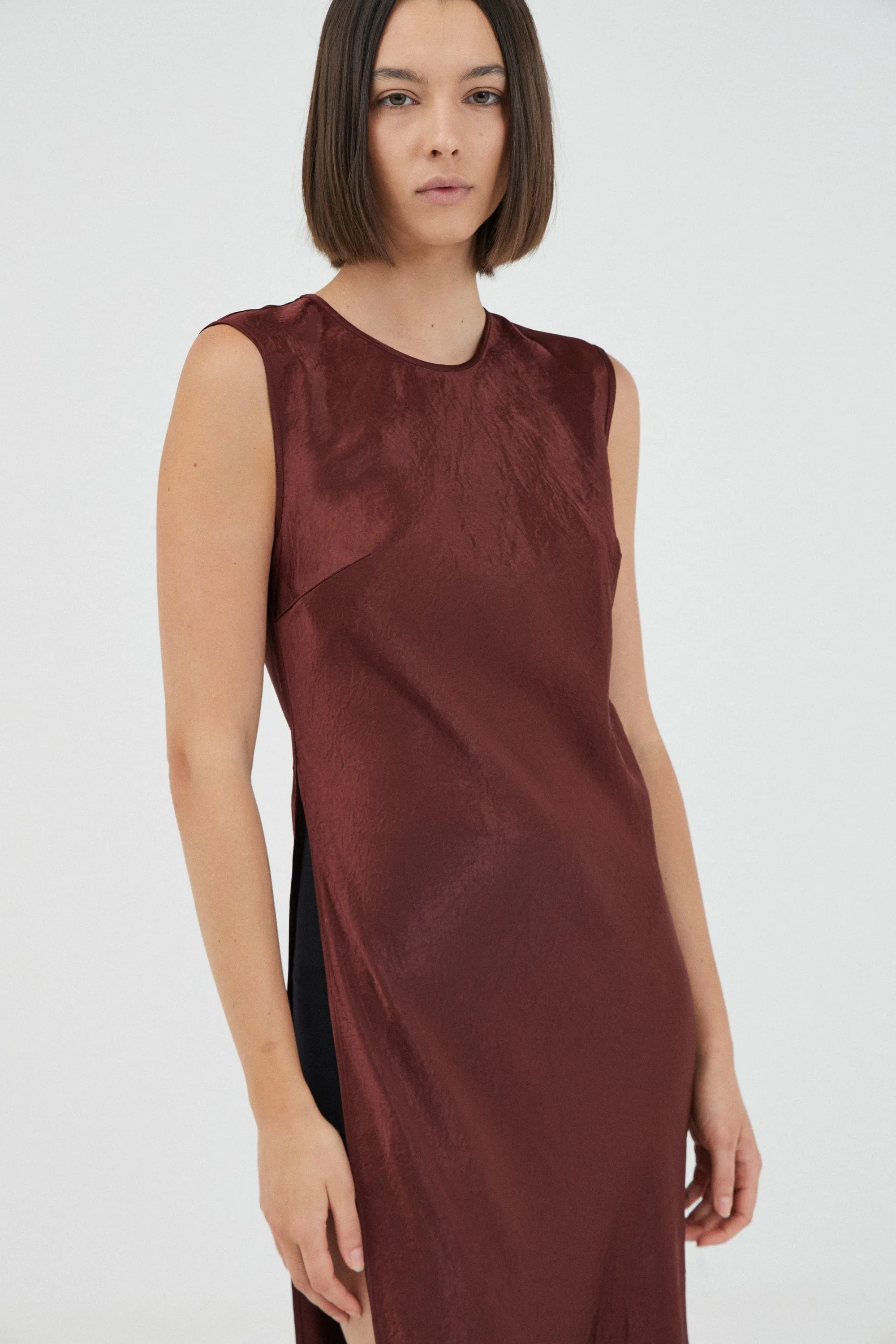 REVERY HIGH SPLIT TANK DRESS | SHIRAZ