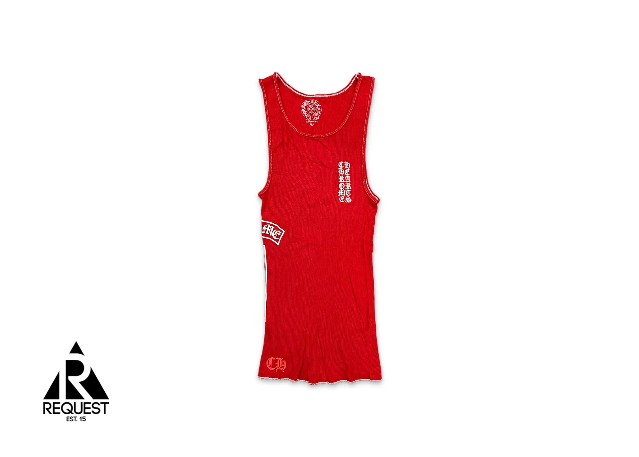 Rib Tank Top "Red/White"