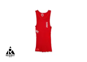 Rib Tank Top "Red/White"