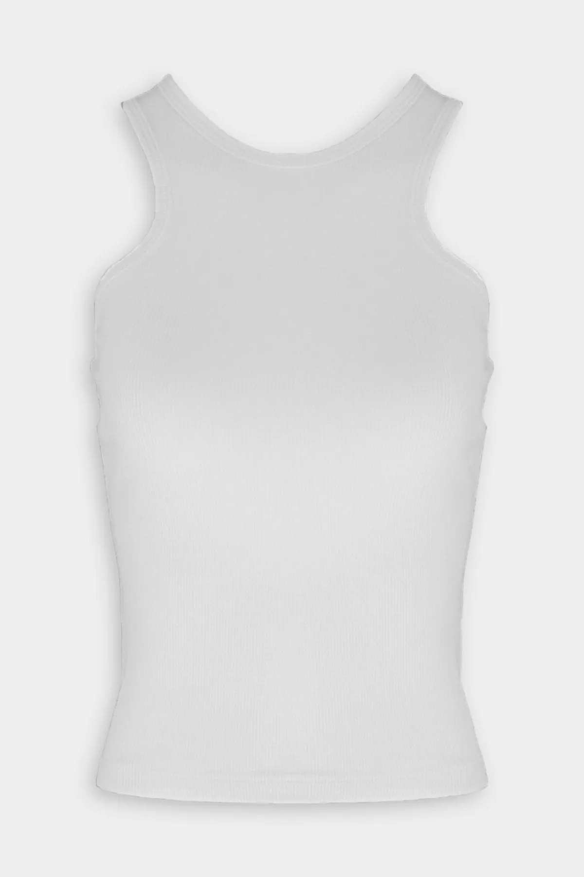 Ribbed Alissar Tank in White