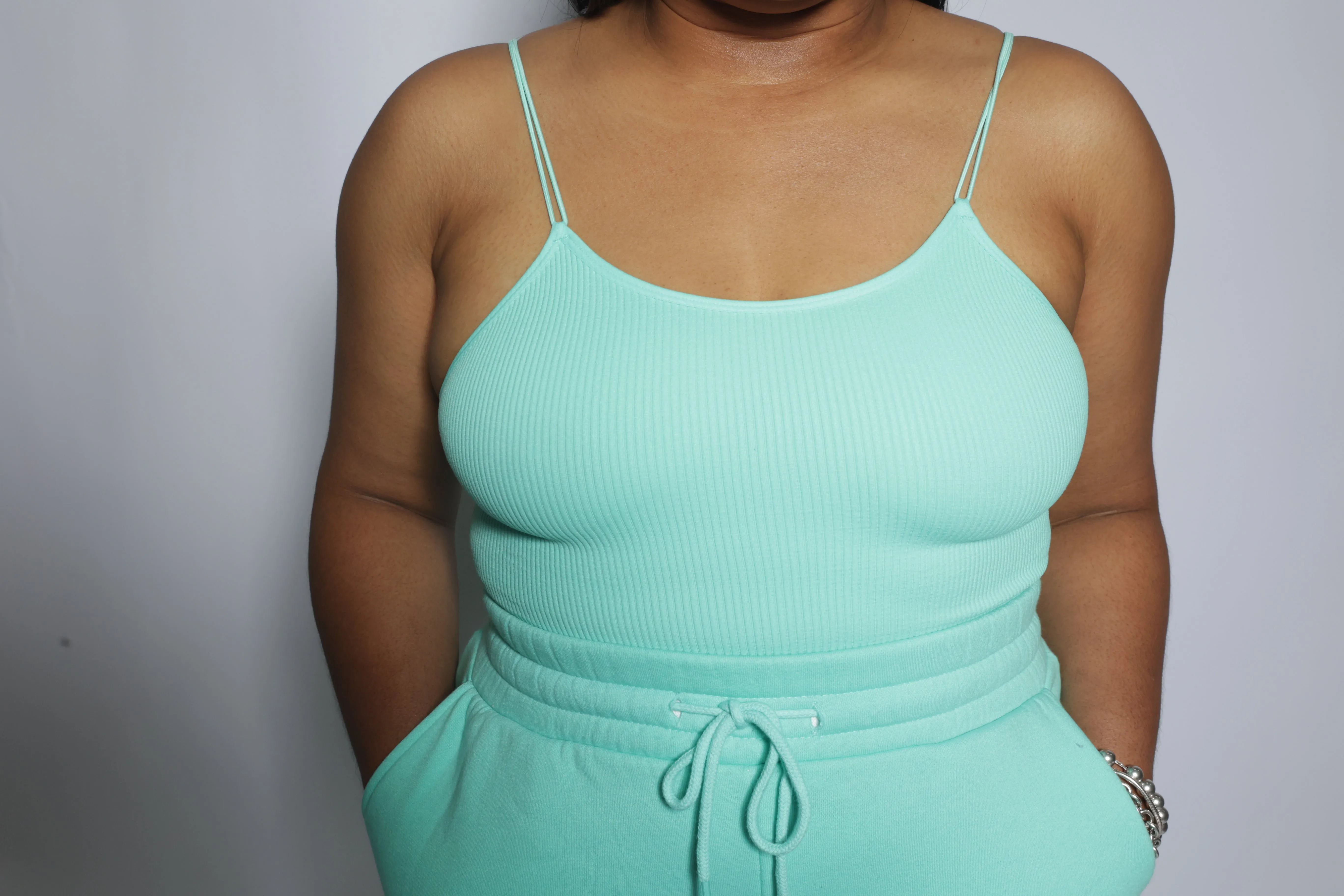Ribbed Double Strap Bralette