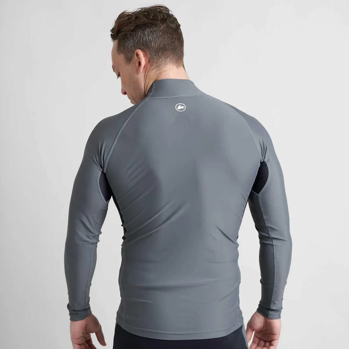 Rooster Long Sleeve Rash Vest Top - Graphite