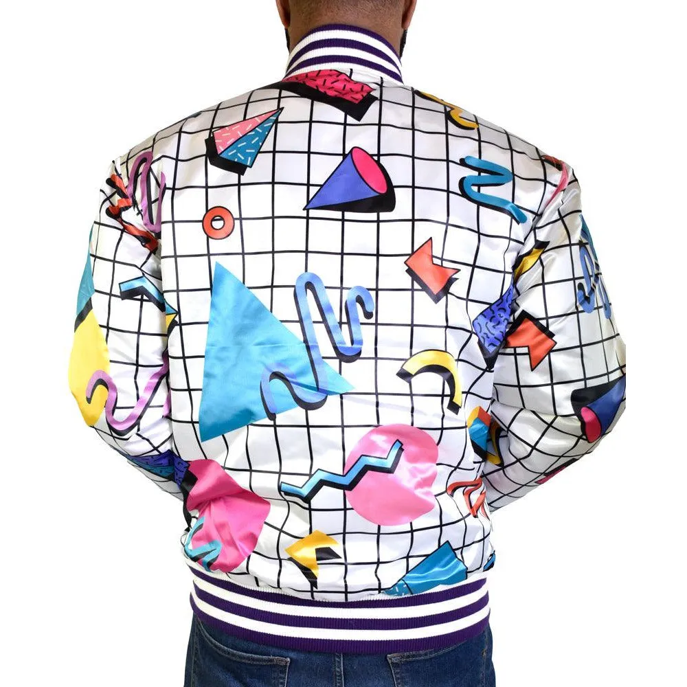 SAVED BY THE BELL SATIN JACKET (WHITE)