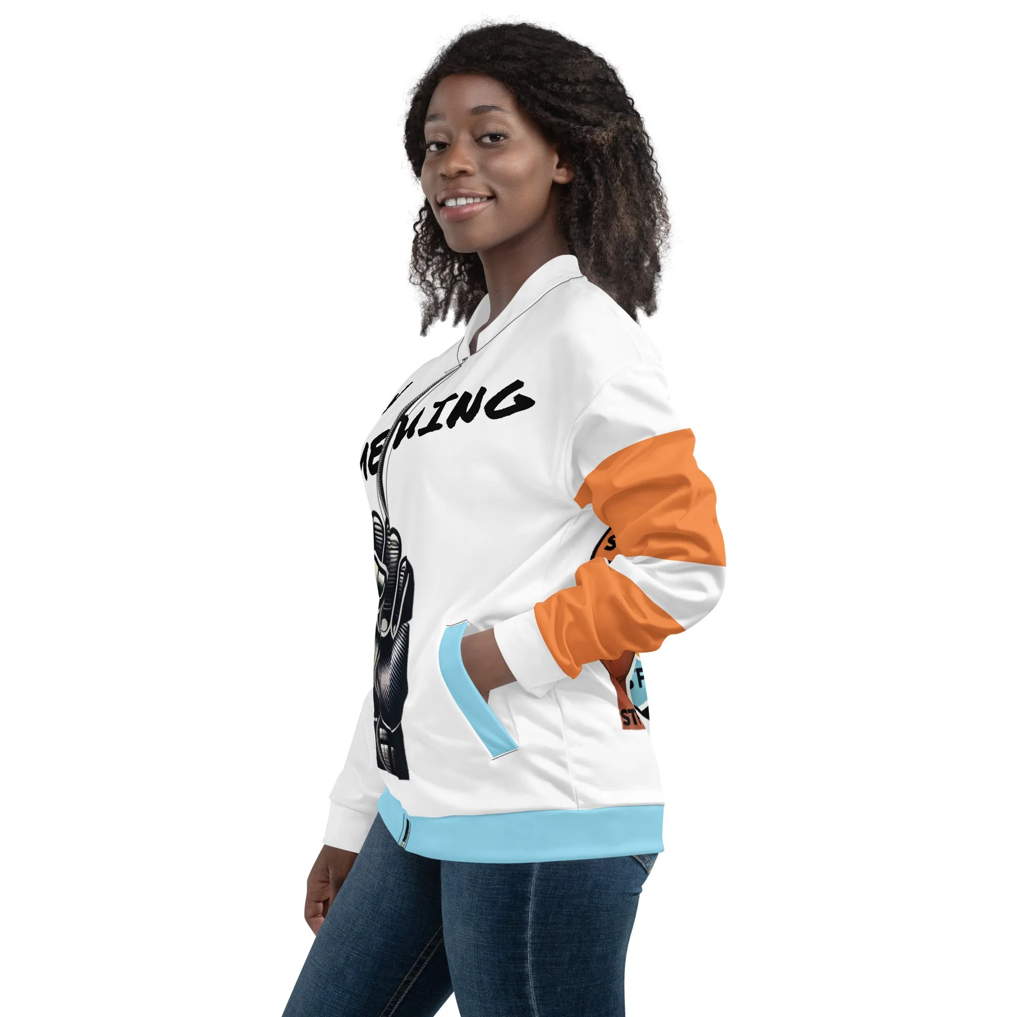 Say Something Unisex Bomber Jacket - Female