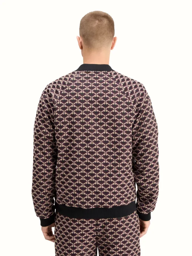 Scotch & Soda Reversible Jacquard Bomber Jacket