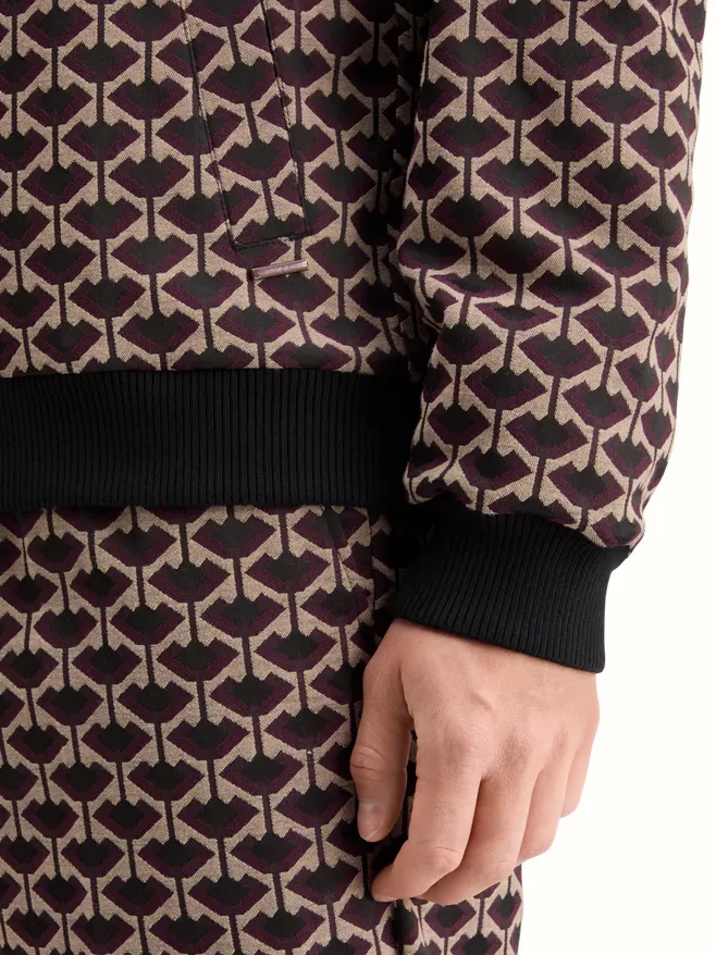 Scotch & Soda Reversible Jacquard Bomber Jacket