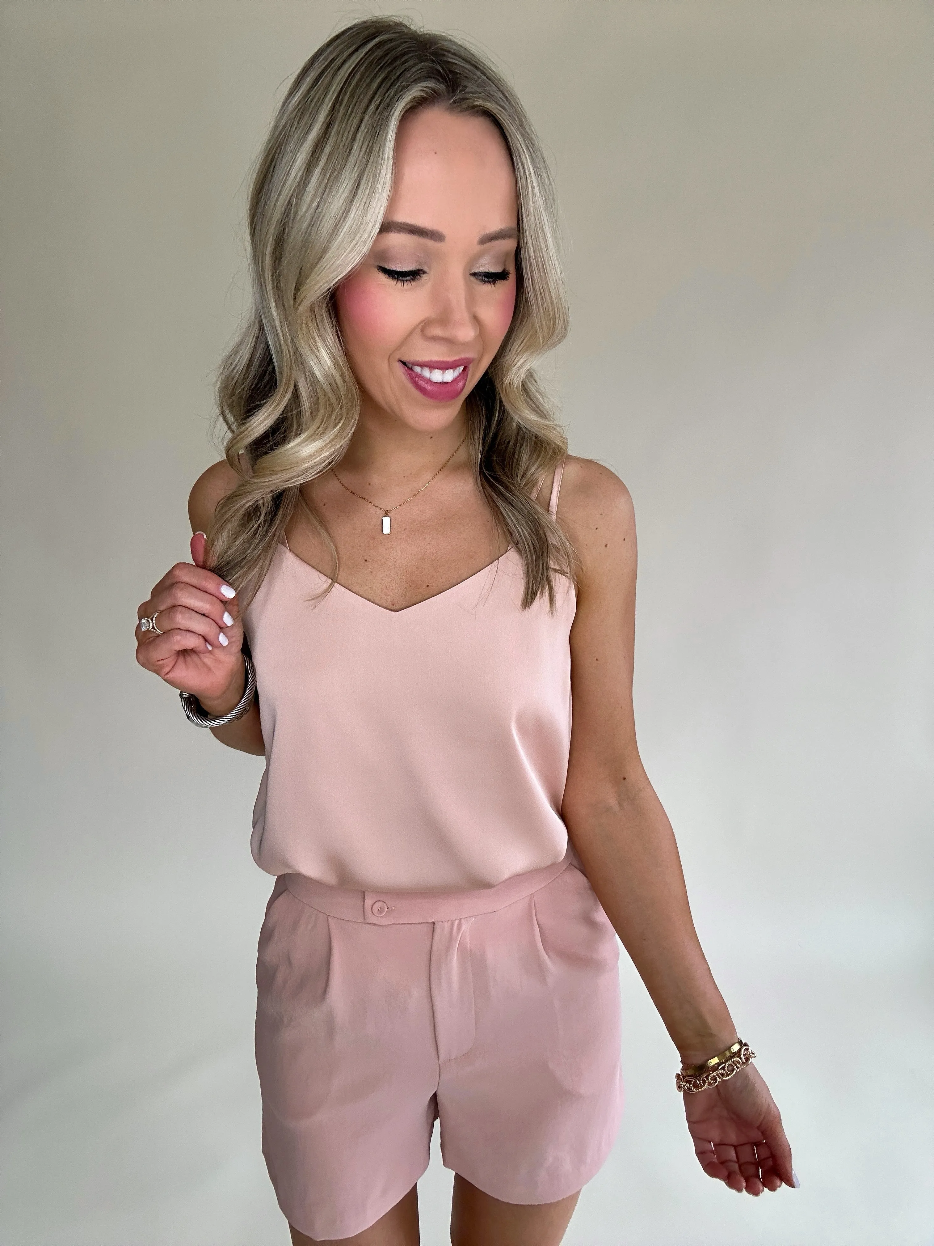 Season Premiere Tank - Rose Cloud