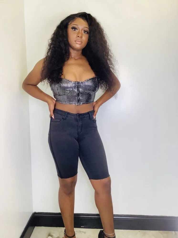 Shimmer Silver Bralette