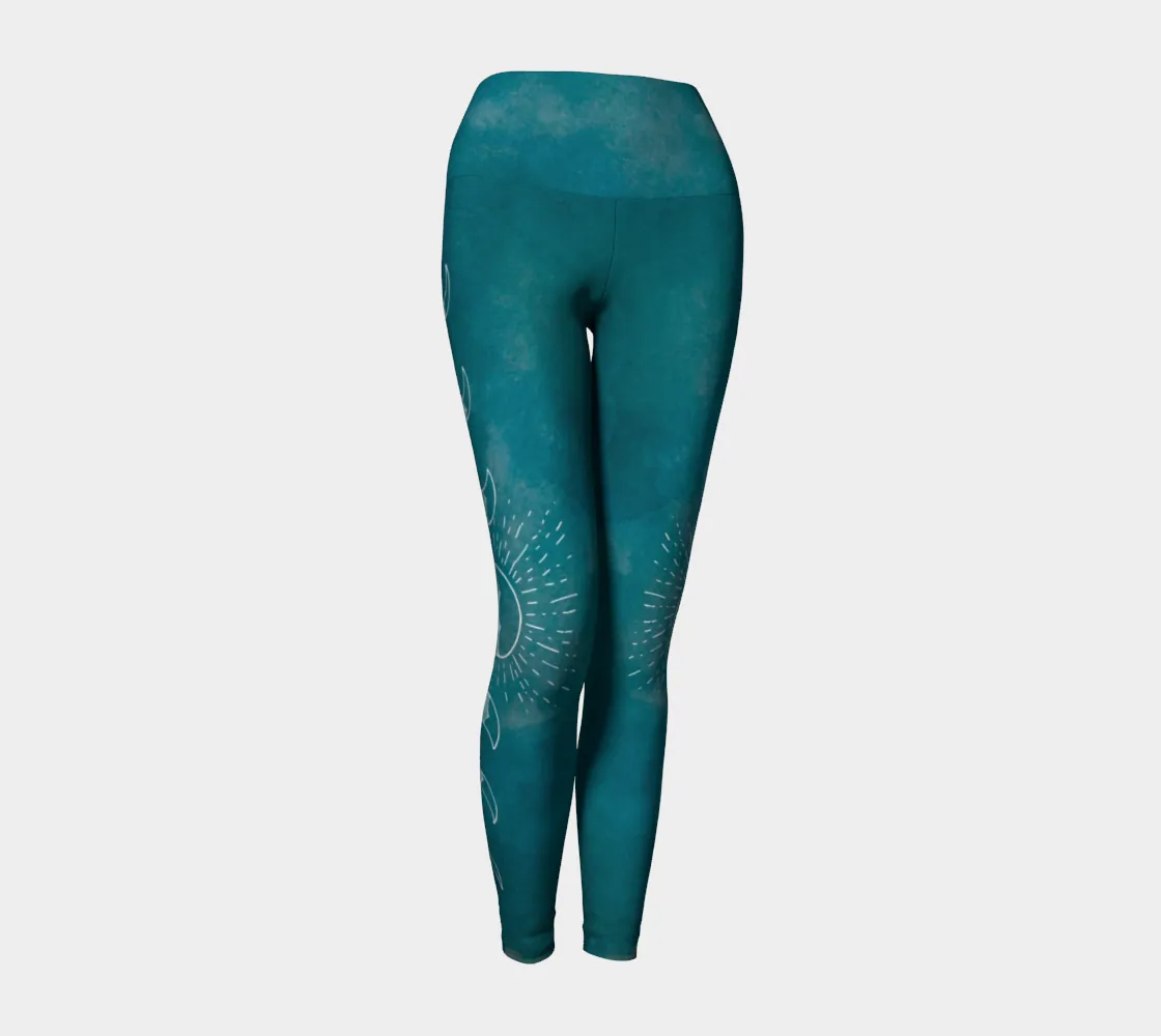 Solstice Leggings Turquoise