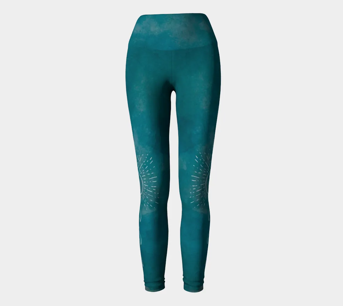 Solstice Leggings Turquoise