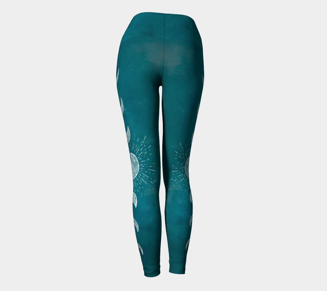Solstice Leggings Turquoise