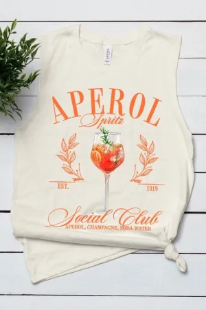 SPRITZ SOCIAL CLUB MUSCLE TANK - FRENCH VANILLA