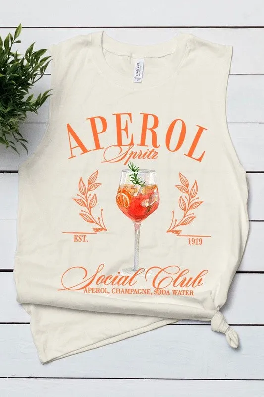 SPRITZ SOCIAL CLUB MUSCLE TANK - FRENCH VANILLA