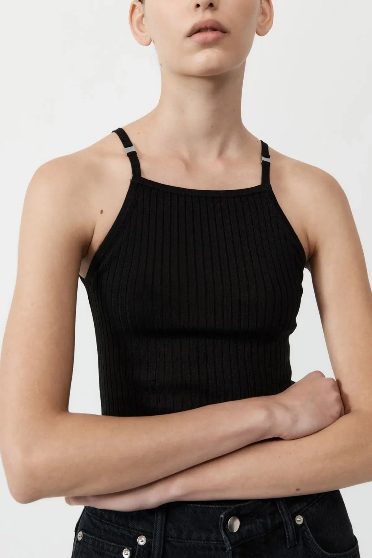Square Tank in Black