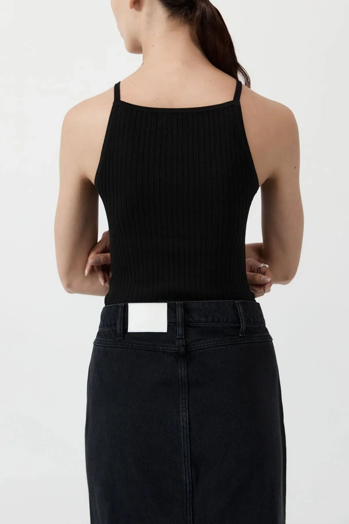 Square Tank in Black