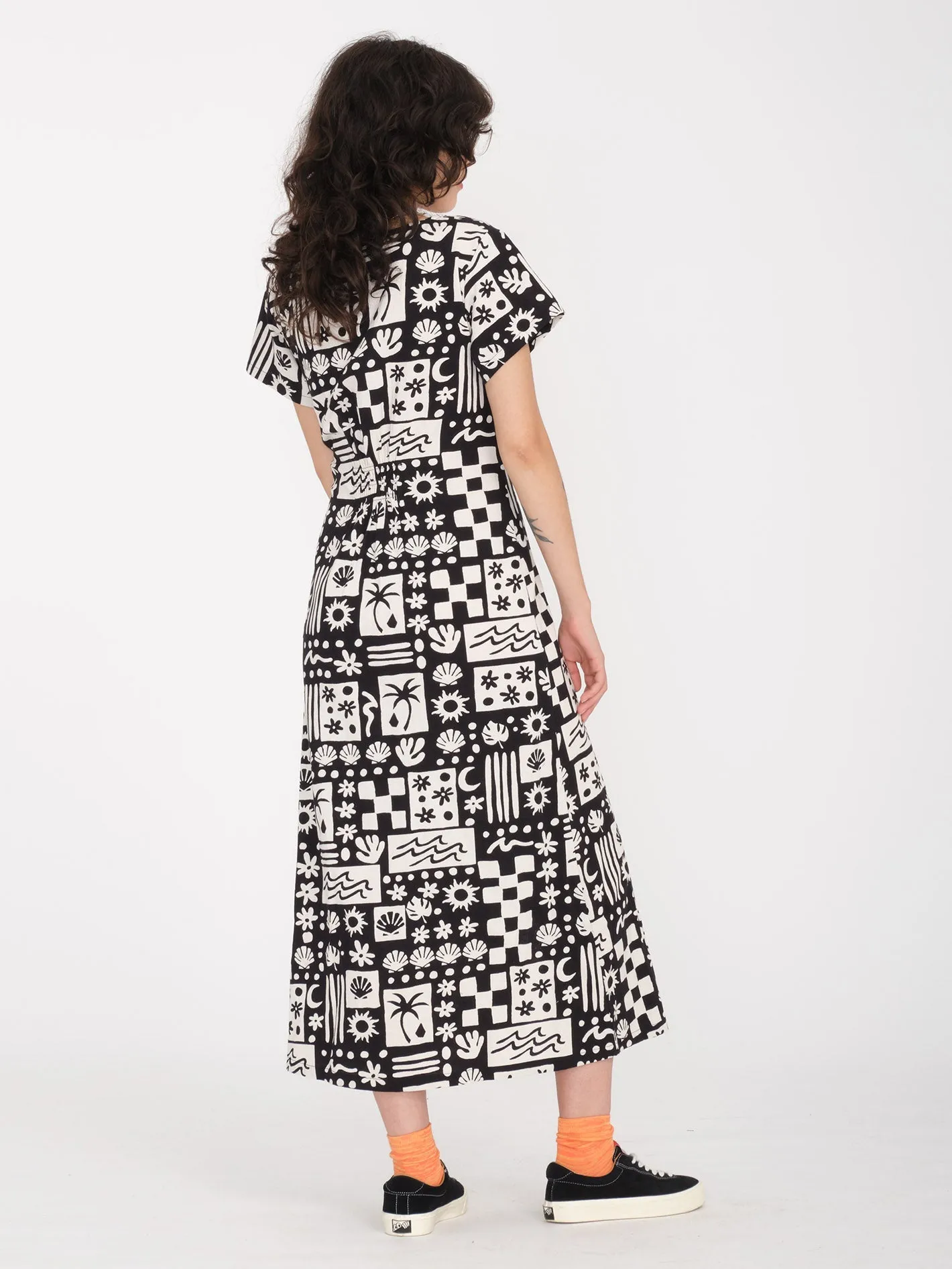 Sunny Wild Long Kleid - BLACK