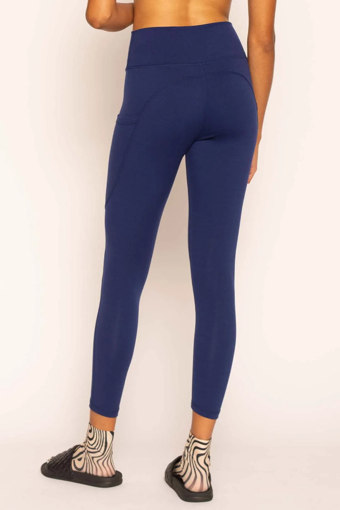 Super Strech Side Pocket Plain Yoga Legging 25"