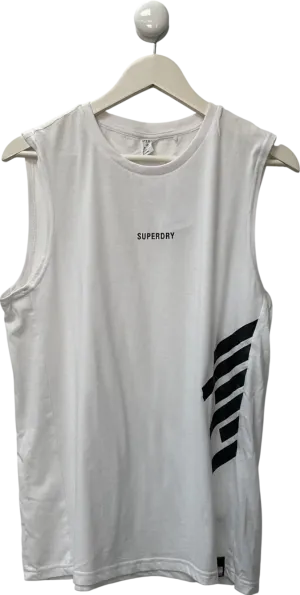 Superdry White Tank Top UK L