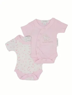 Sweet Hugs 2 Pack Vests - Pink