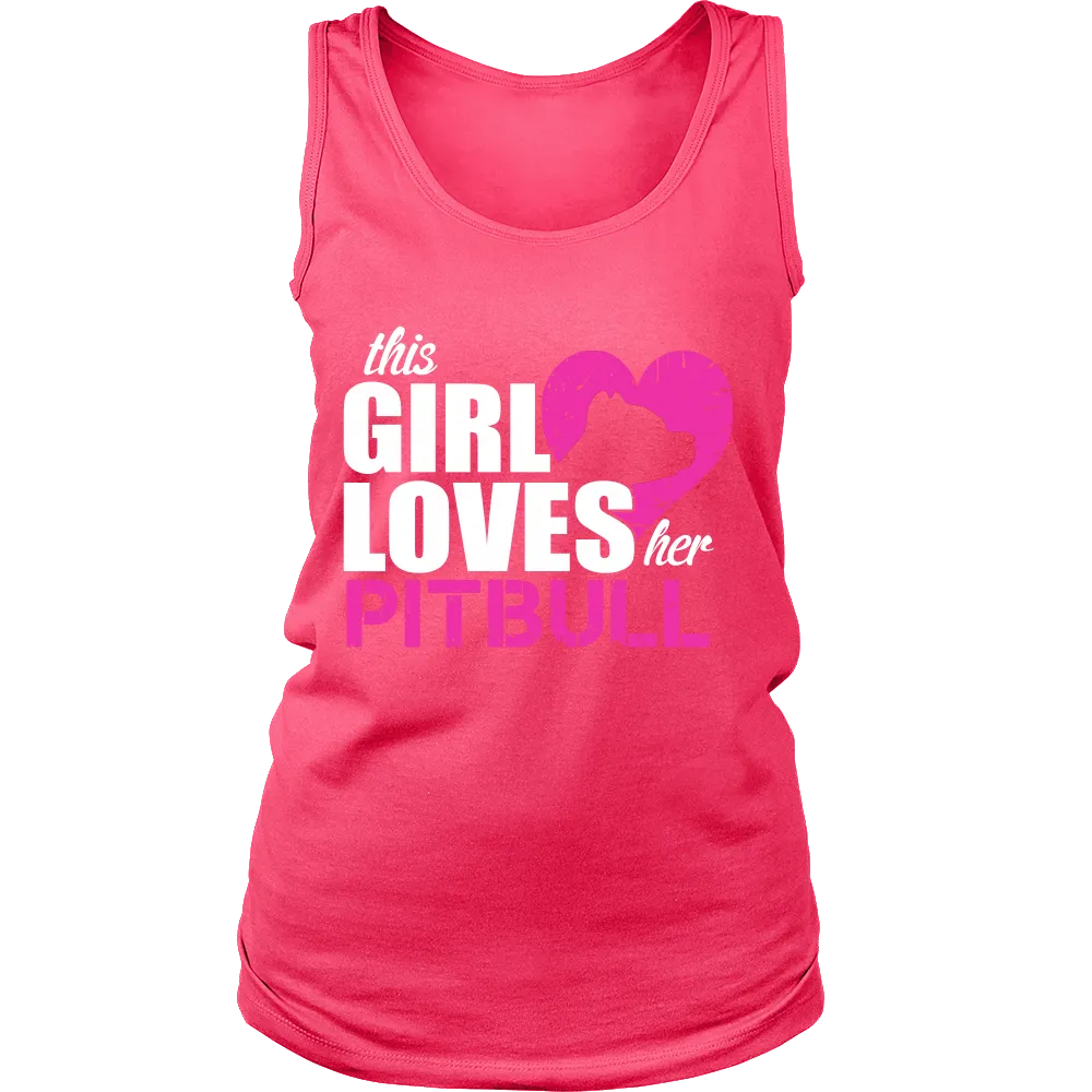 This girl Loves her Pitbull