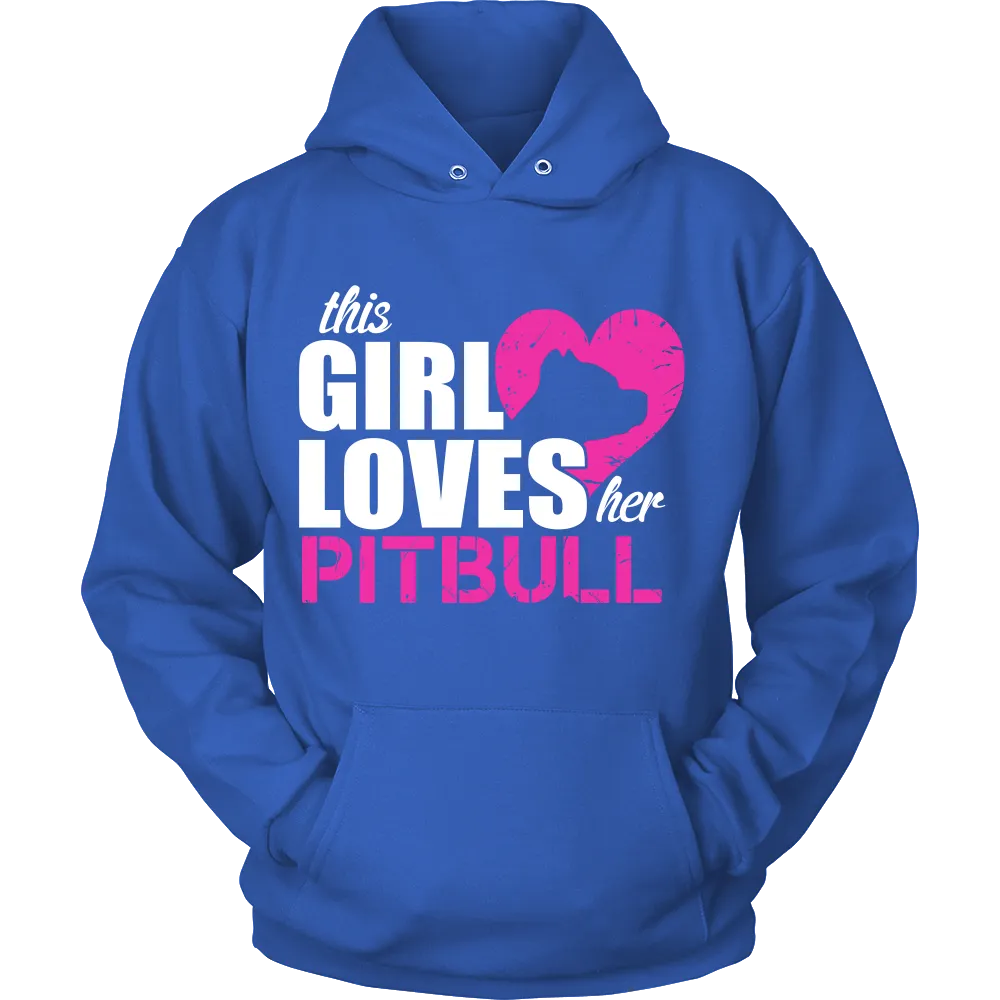 This girl Loves her Pitbull