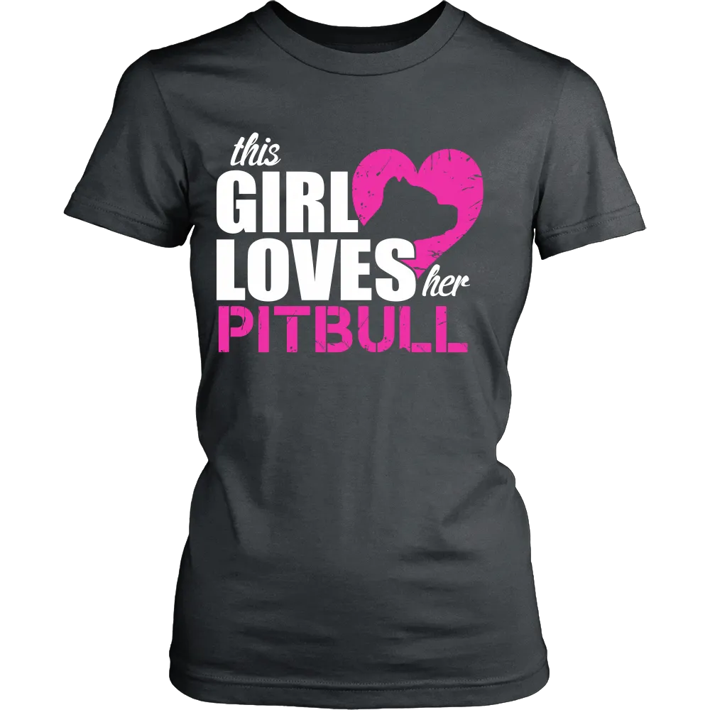 This girl Loves her Pitbull