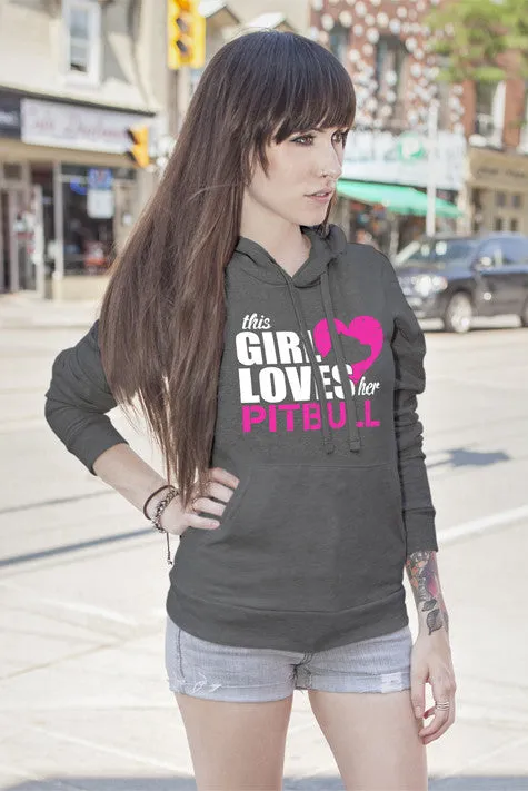 This girl Loves her Pitbull