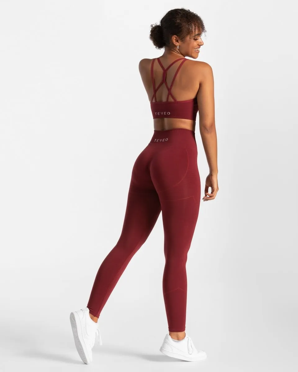 True Leggings "Weinrot"