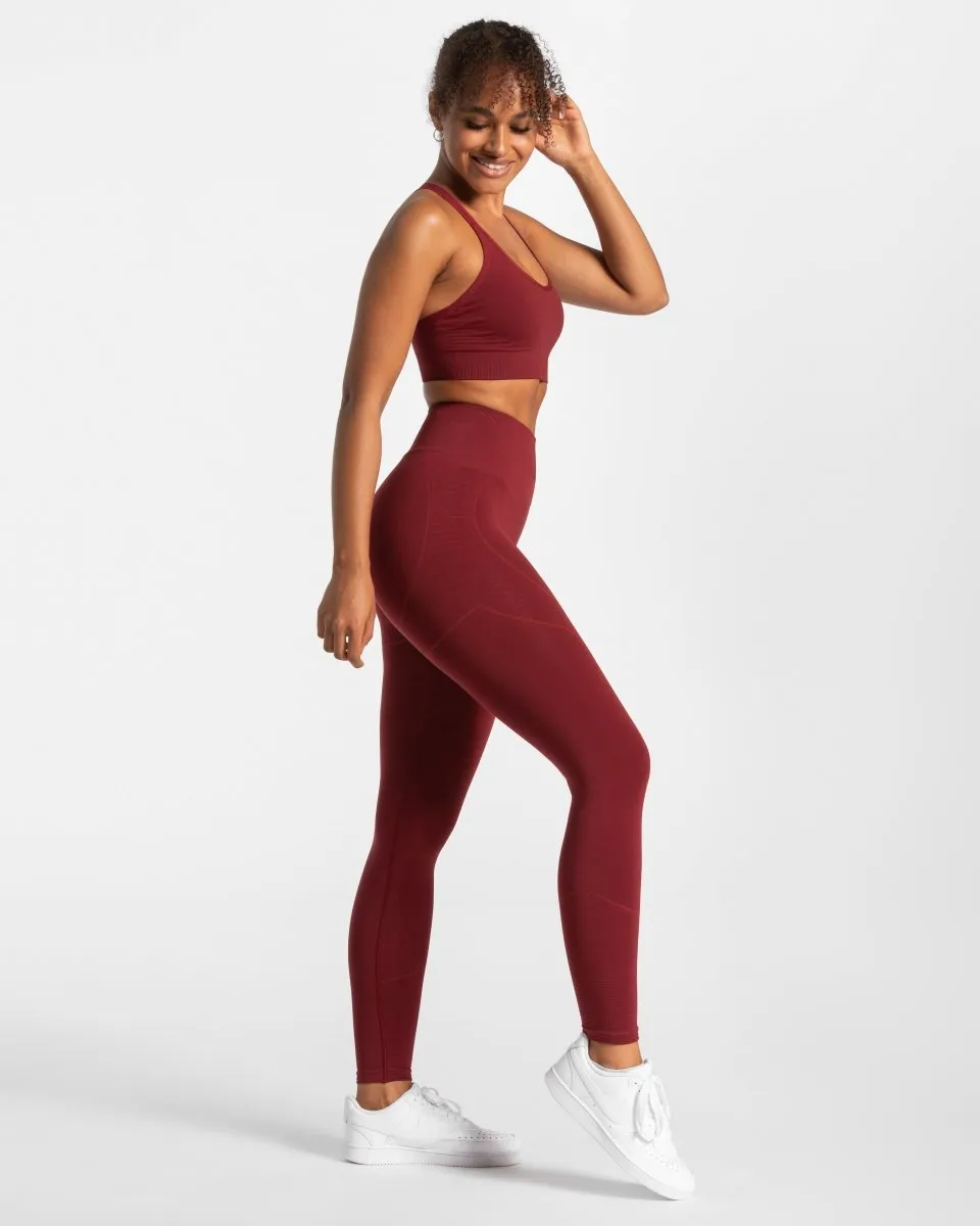 True Leggings "Weinrot"