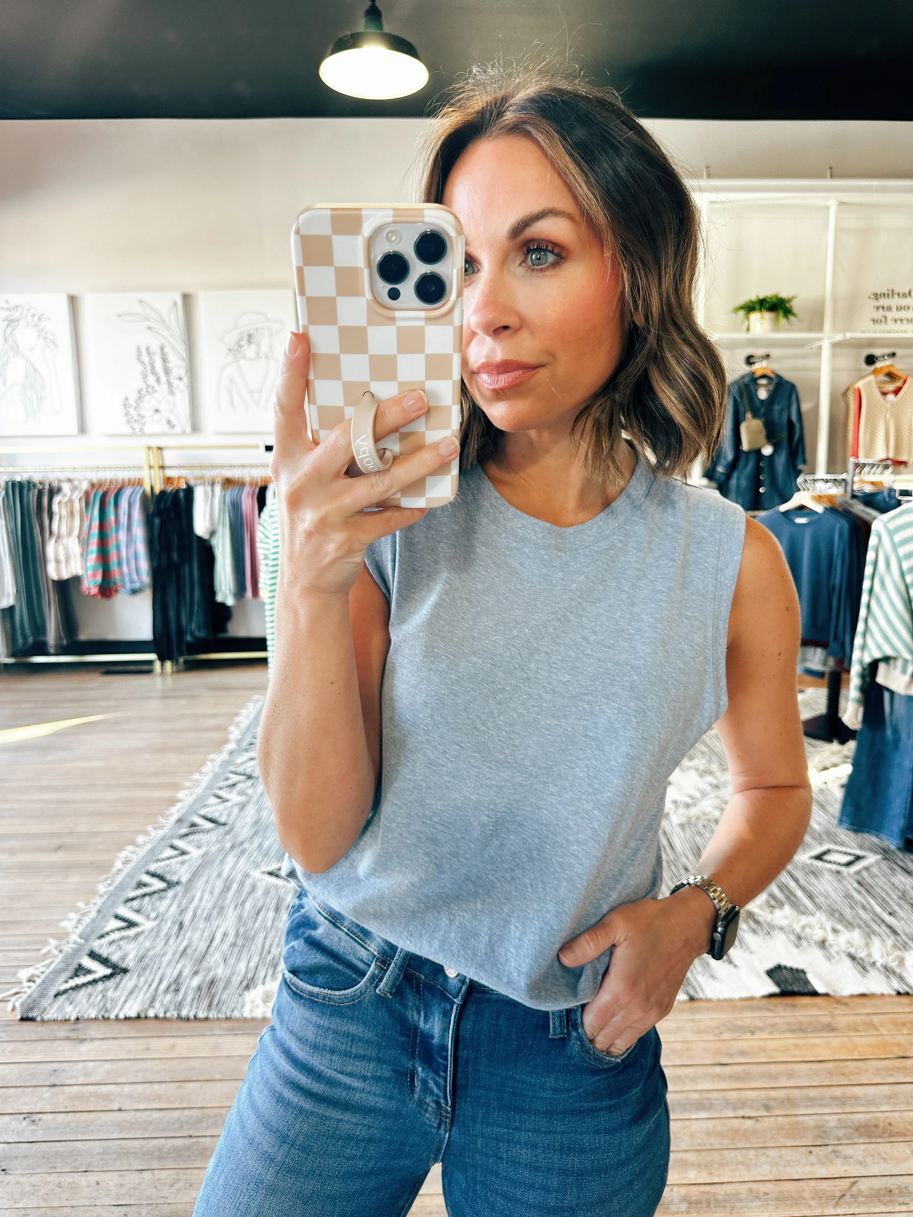 Ultra Soft Heathered Tank-3 Colors